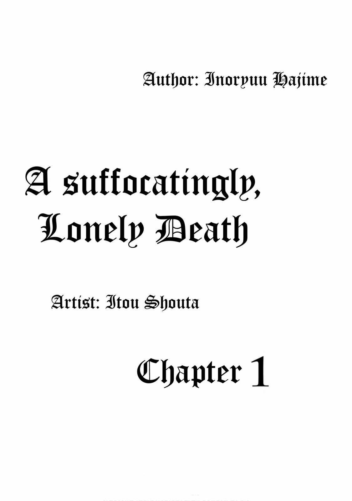 A Suffocatingly Lonely Death - Chapter 1 - Trang 2