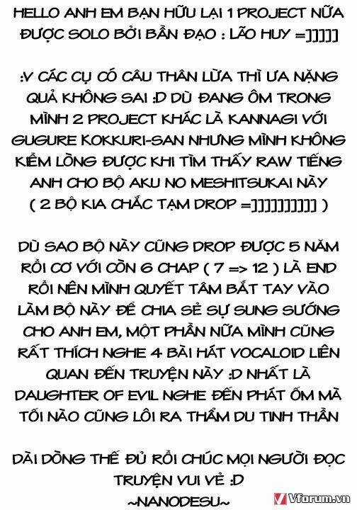 Aku no Meshitsukai - Chapter 7 - Trang 1