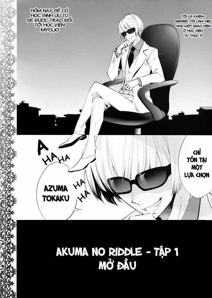 Akuma No Riddle - Chapter 0 - Trang 1