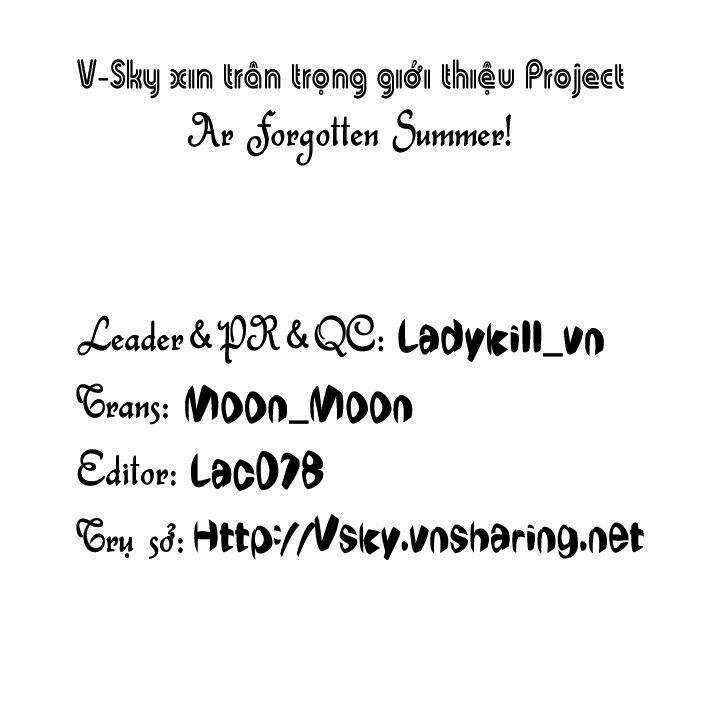 Ar Forgotten Summer! - Chapter 1 - Trang 1