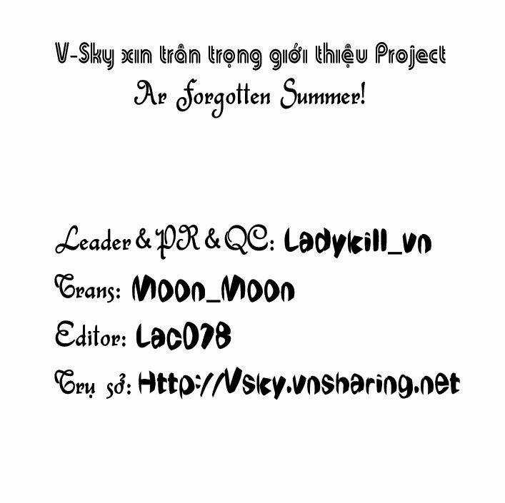 Ar Forgotten Summer! - Chapter 2 - Trang 1