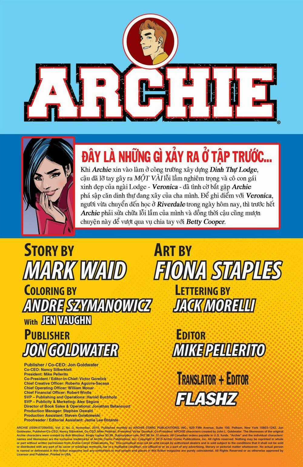 Archie (2015) - Chapter 3 - Trang 2
