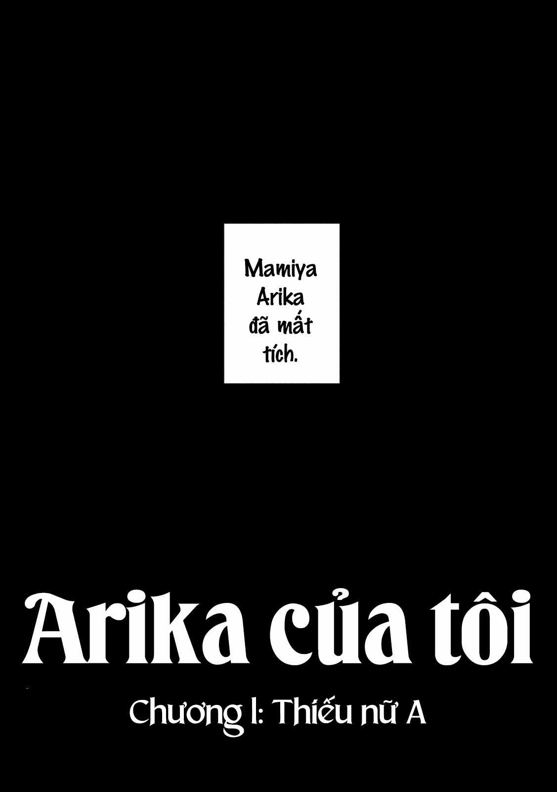 Arika của tôi (Hết) - Chapter 1 - Trang 8