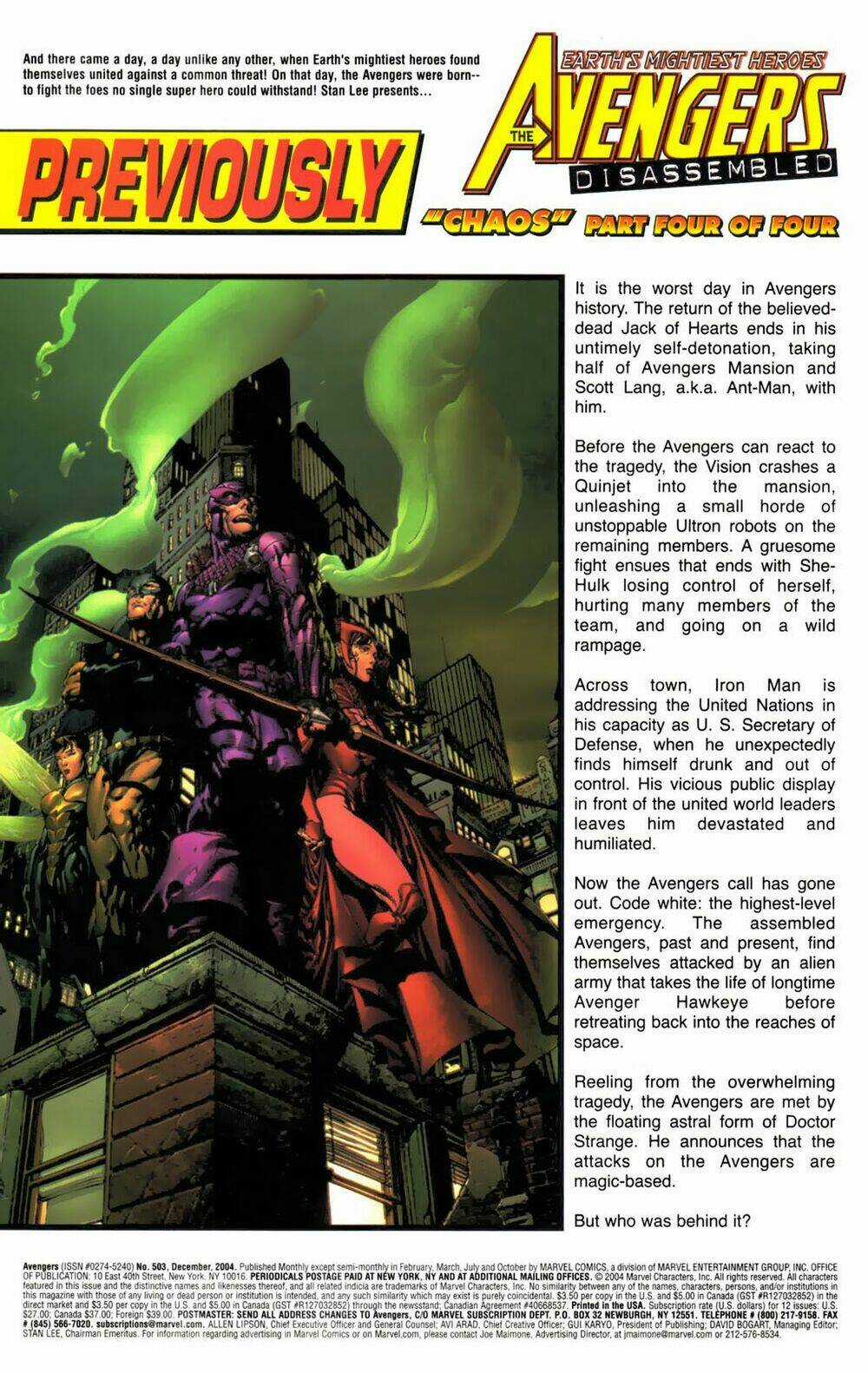 Avengers Disassembled - Chapter 4 - Trang 3