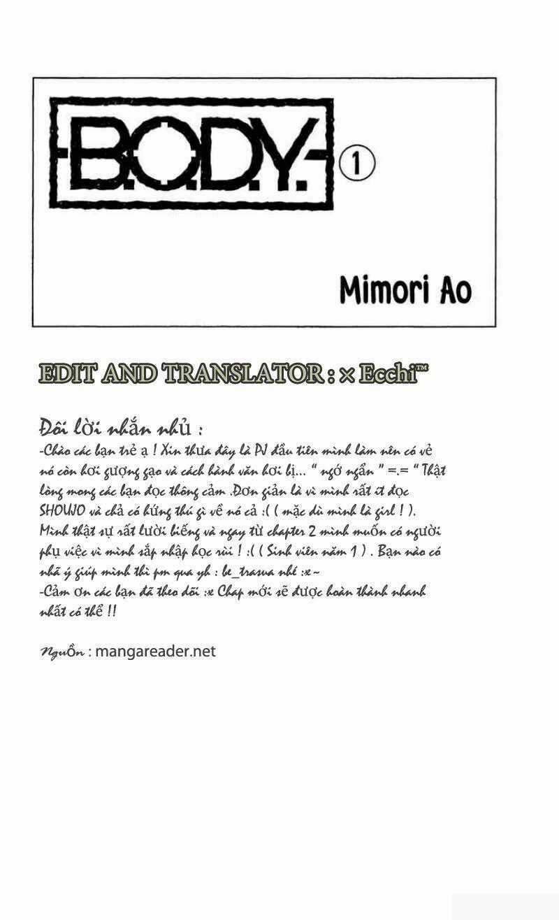 B.o.d.y - Chapter 1 - Trang 1