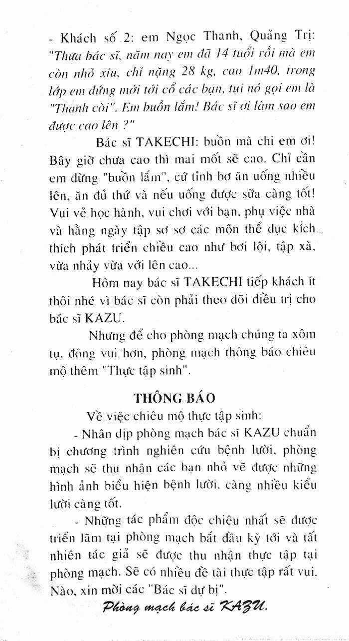 Bác Sĩ Kazu - Chapter 18 - Trang 19