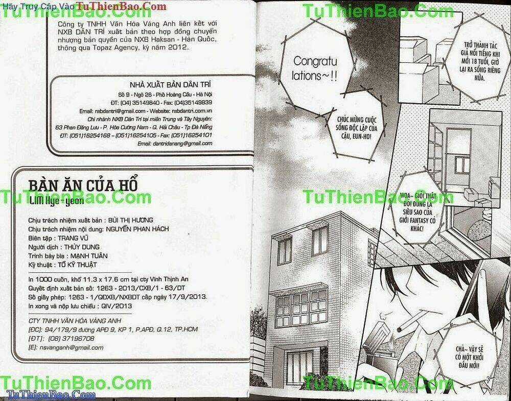 Bàn Ăn Của Hổ - Chapter 1 - Trang 3