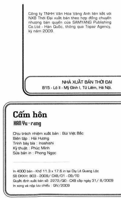 Cấm Hôn - Chapter 57 - Trang 3
