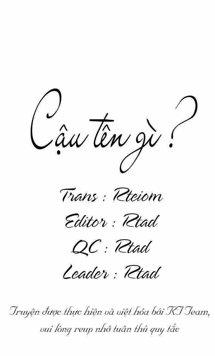 Cậu Tên Gì ? - Chapter 1 - Trang 4