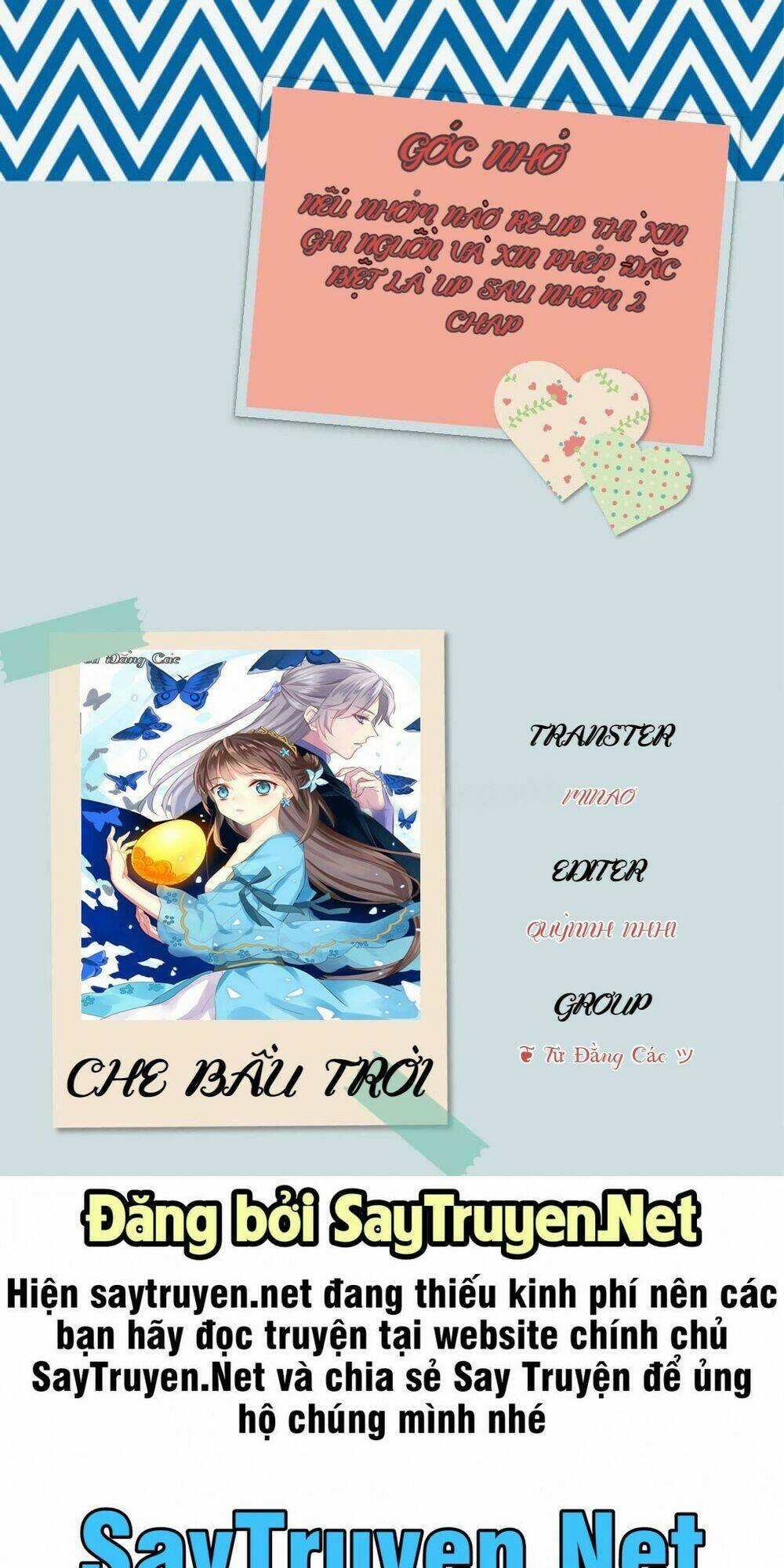 Che Bầu Trời - Chapter 1 - Trang 29