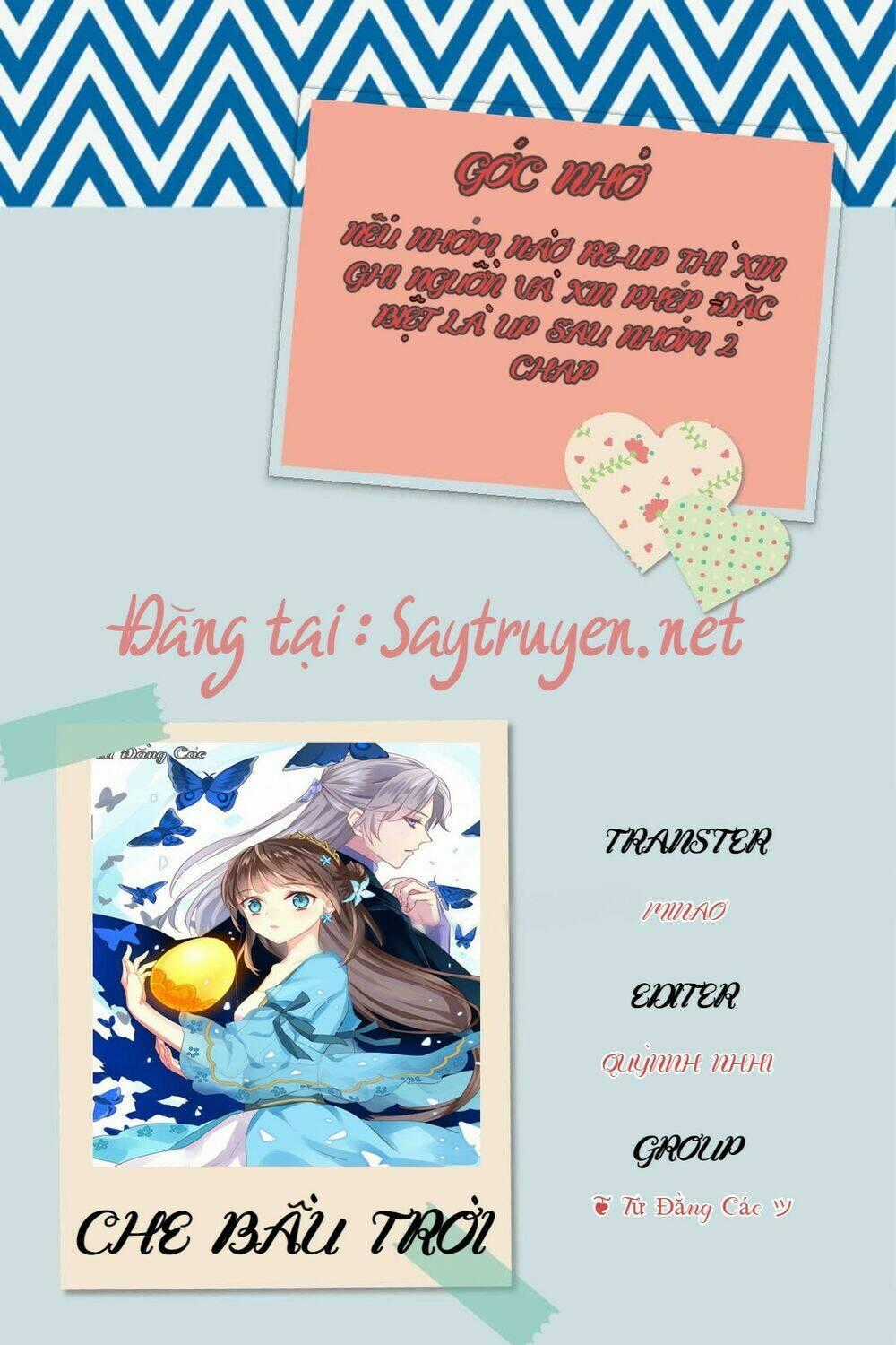Che Bầu Trời - Chapter 3 - Trang 20