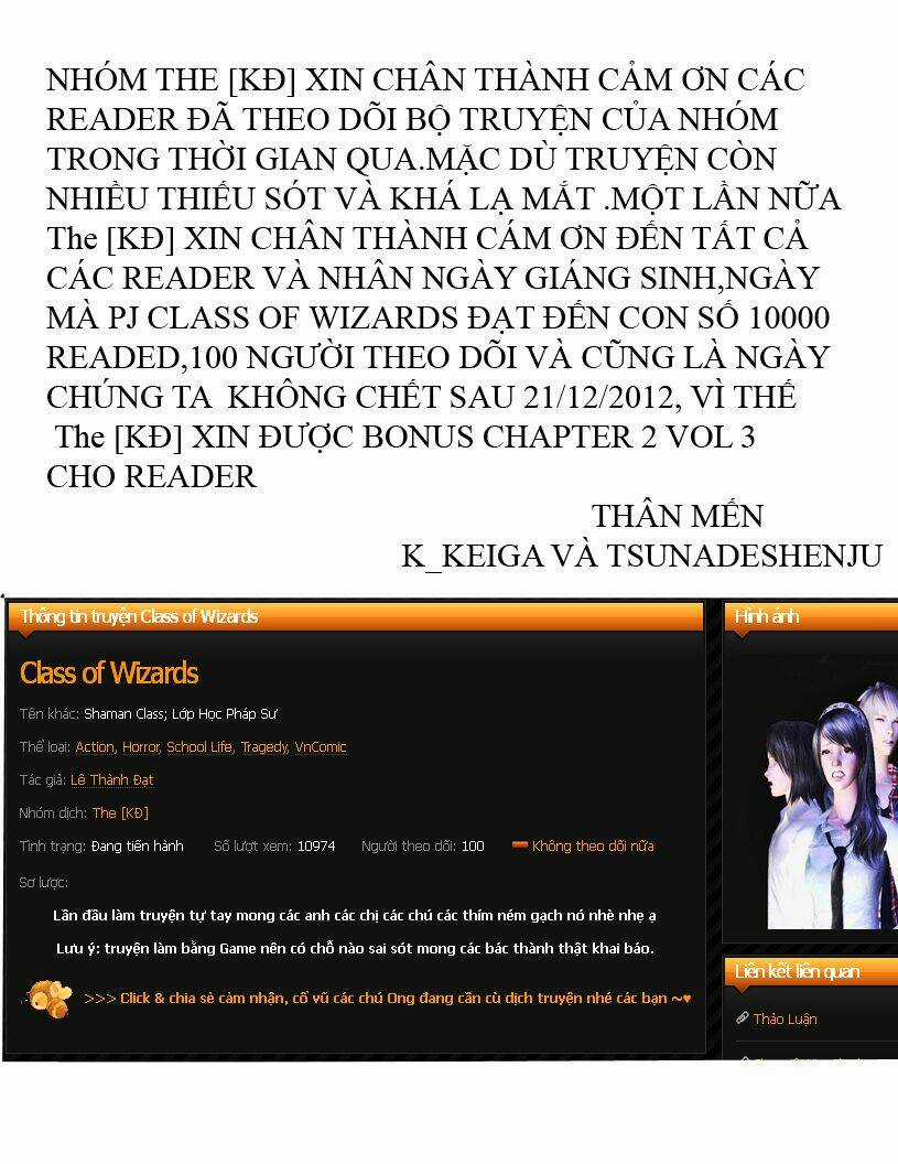 Class Of Wizards - Chapter 3.2 - Trang 1