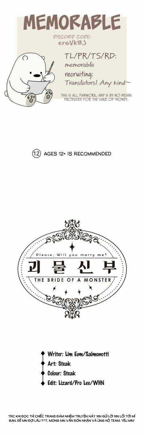 Cô Dâu Quái Vật - Chapter 2.1 - Trang 3