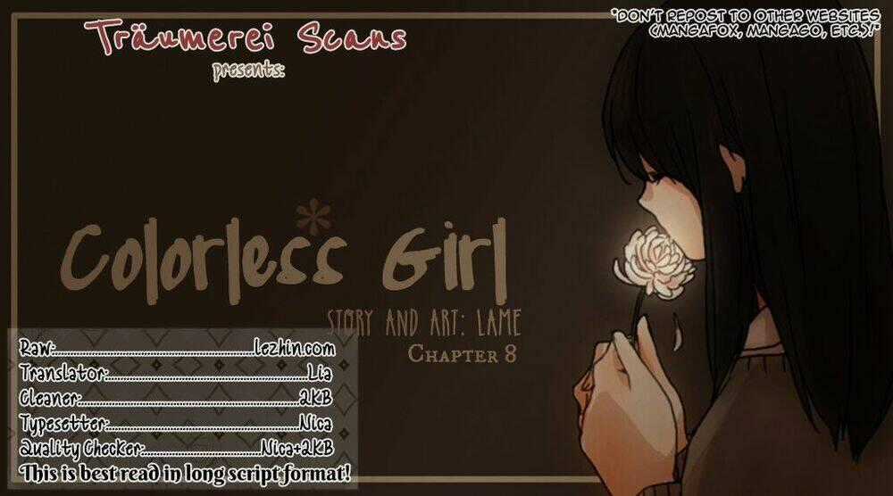Colorless Girl - Chapter 8 - Trang 1