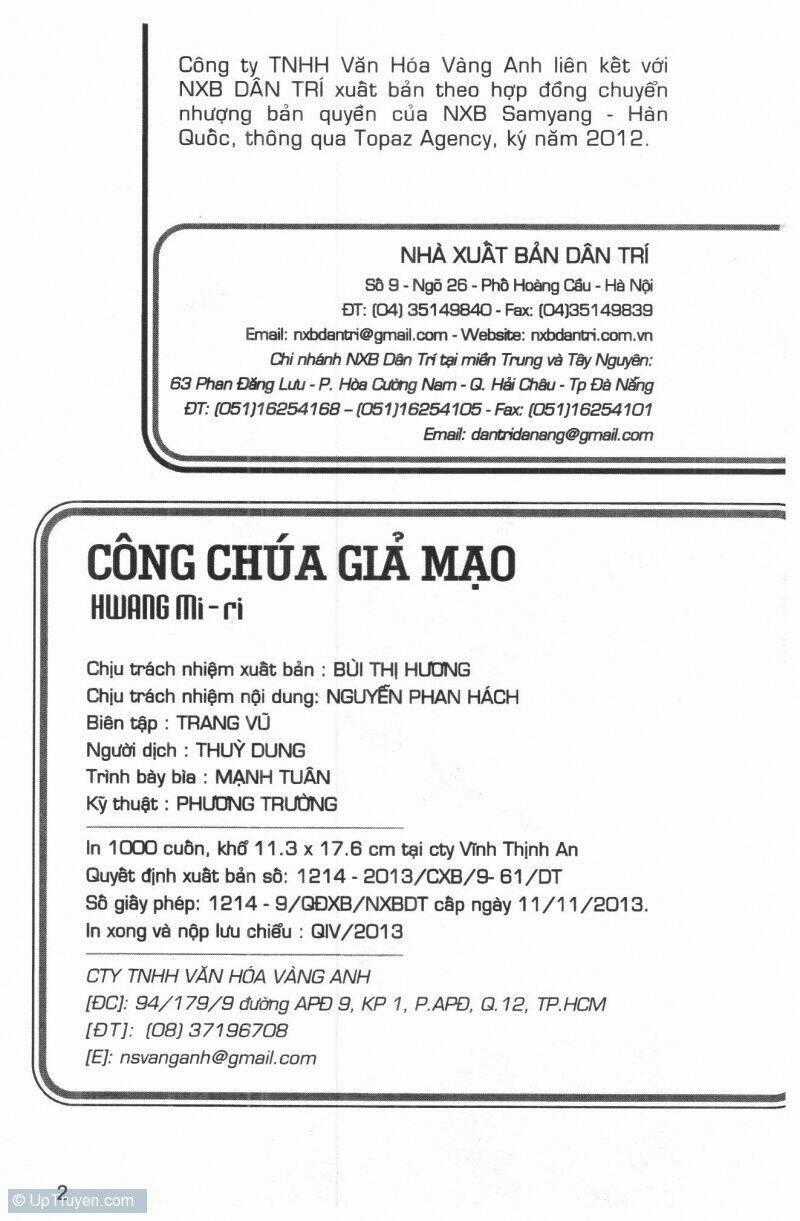 Công Chúa Giả Mạo - Chapter 9 - Trang 2