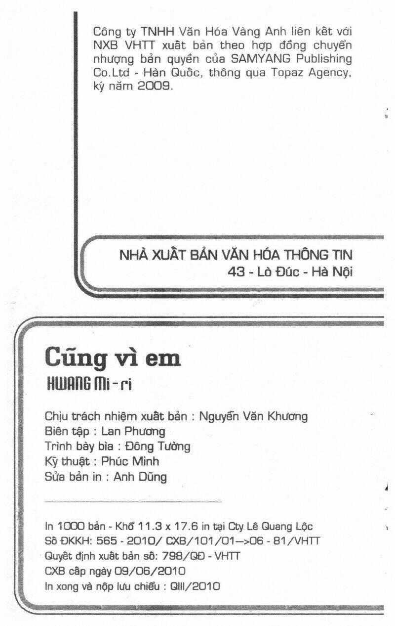 Cũng Vì Em - Chapter 13 - Trang 2