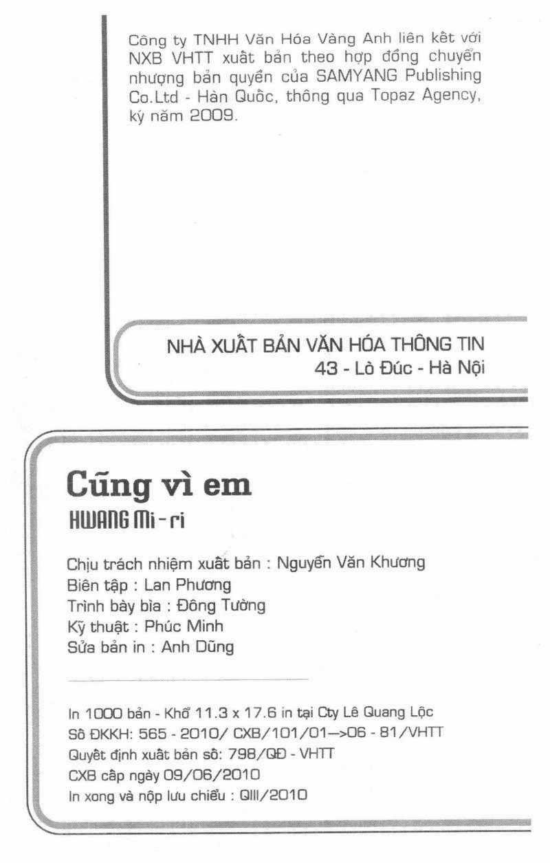 Cũng Vì Em - Chapter 16 - Trang 2