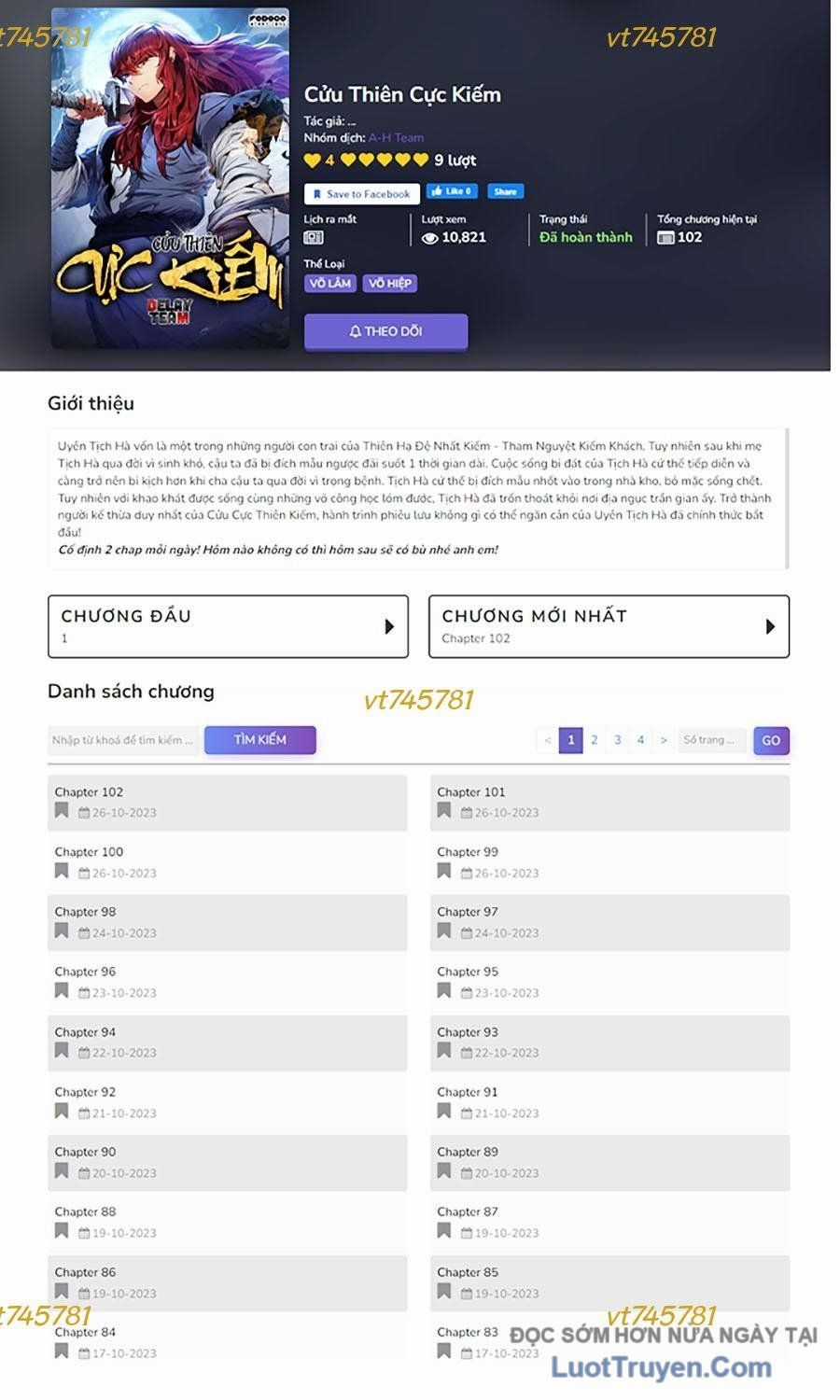 Cửu Thiên Kiếm Pháp - Chapter 138 - Trang 149