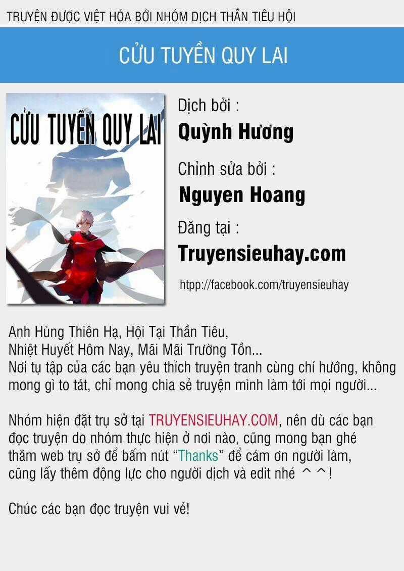 Cửu Tuyền Quy Lai - Chapter 21 - Trang 1
