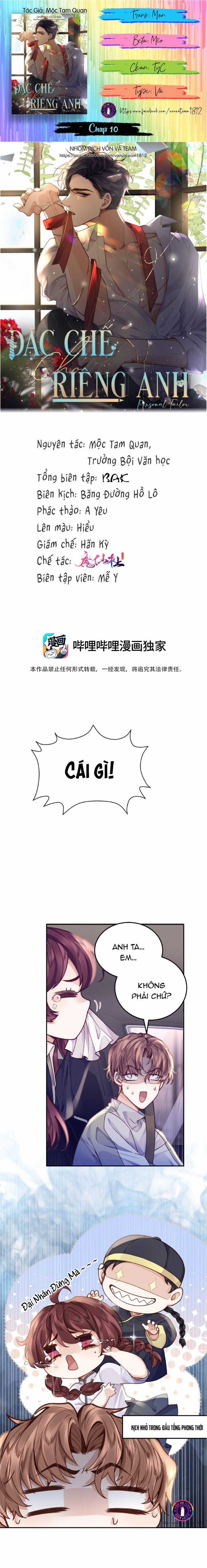Đặc Chế Cho Riêng Anh - Chapter 10 - Trang 1