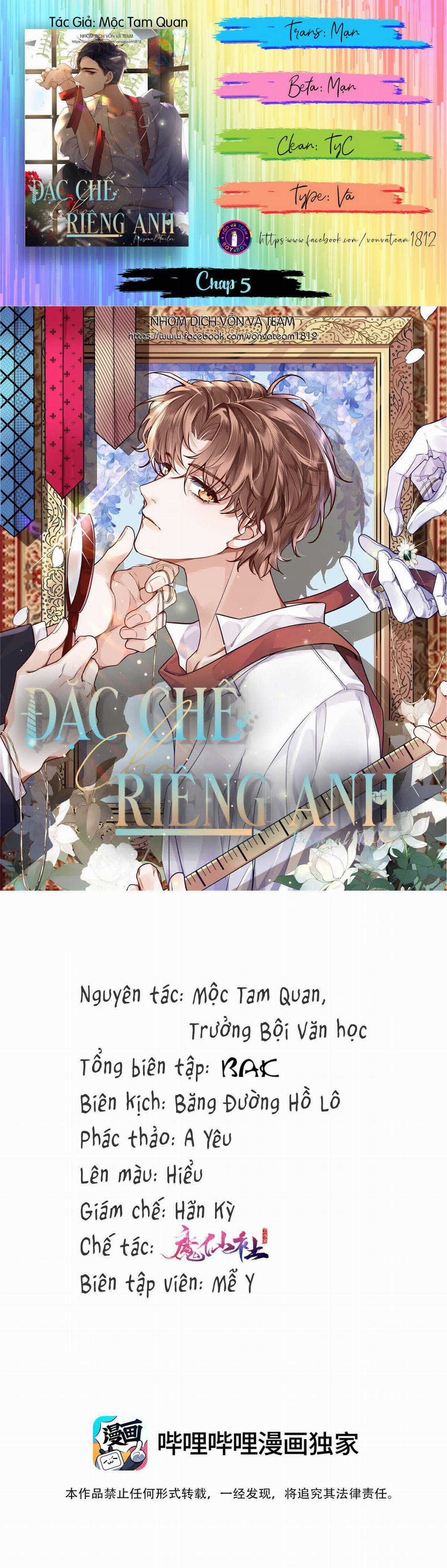 Đặc Chế Cho Riêng Anh - Chapter 5 - Trang 1