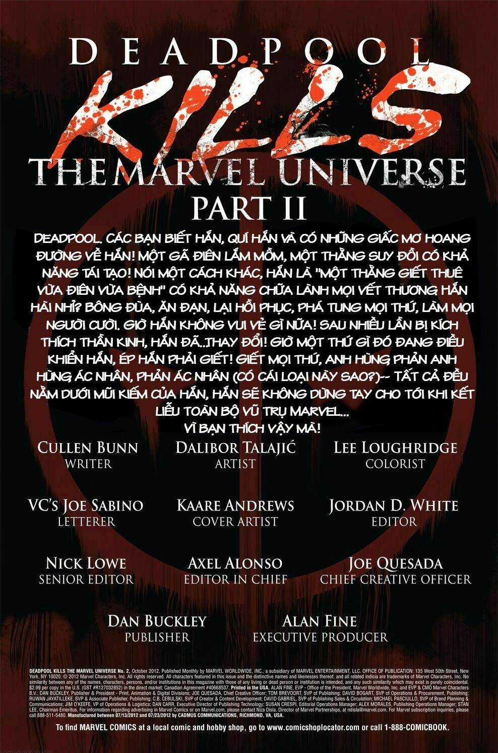 Deadpool Kills Marvel Universe - Chapter 2 - Trang 3
