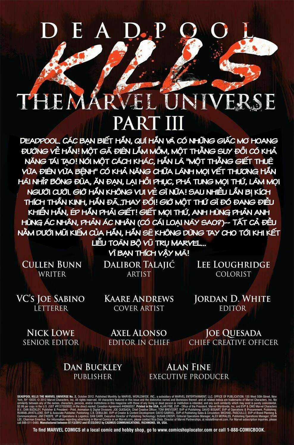 Deadpool Kills Marvel Universe - Chapter 3 - Trang 3