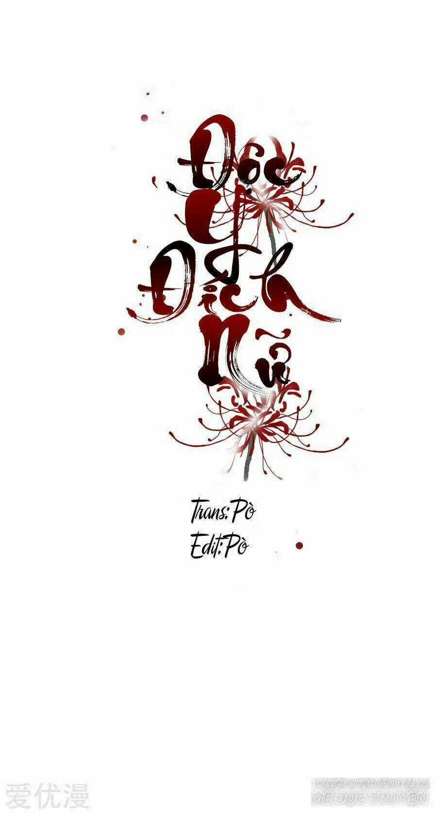Độc Y Đích Nữ - Chapter 0 - Trang 2