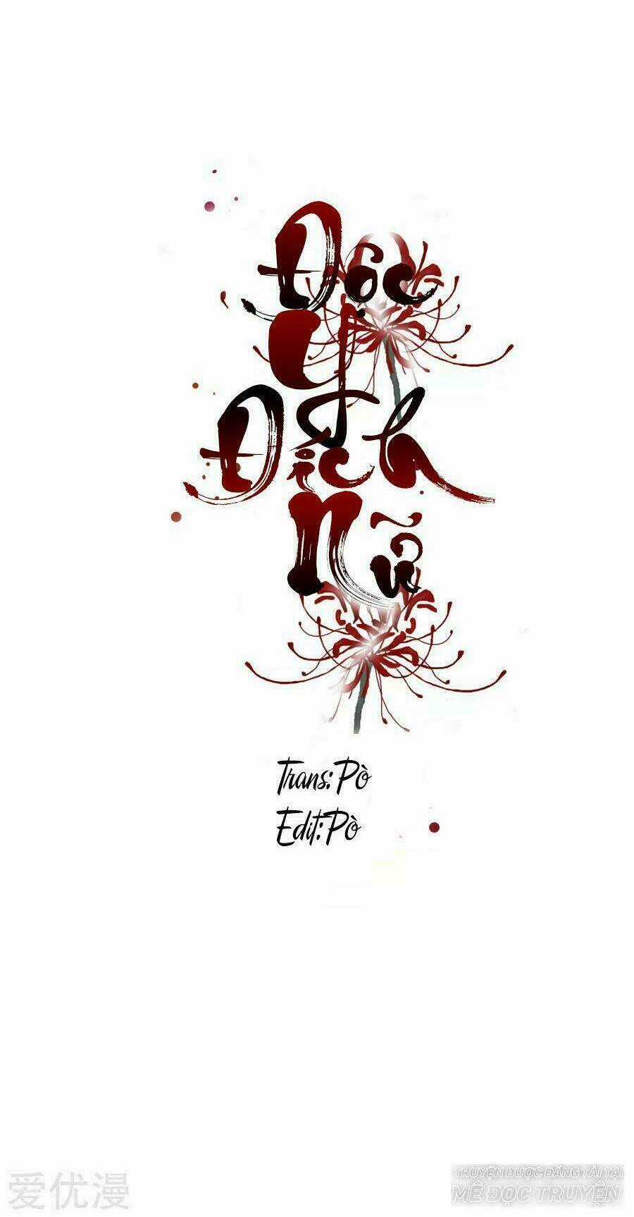 Độc Y Đích Nữ - Chapter 1 - Trang 2