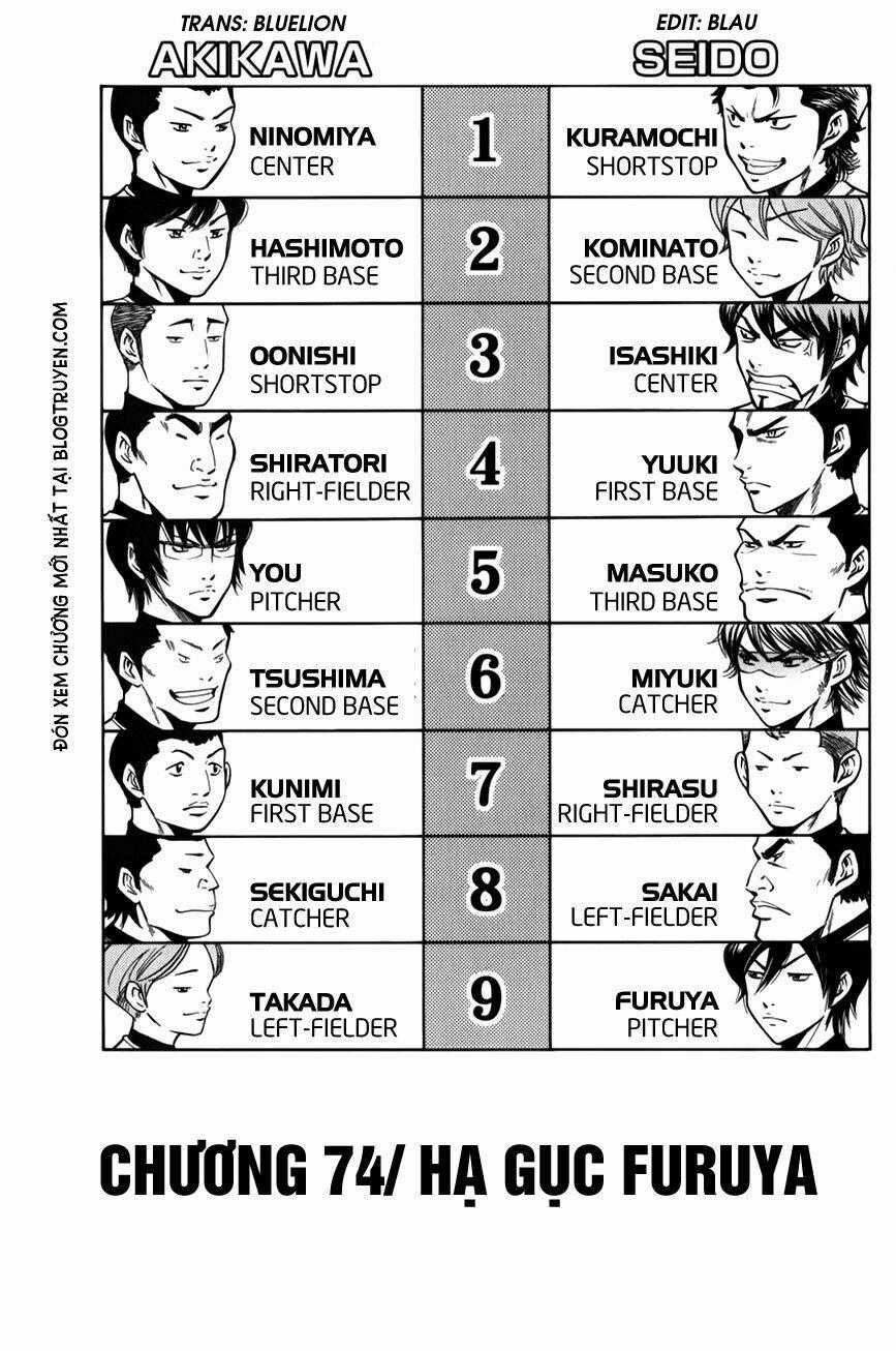 Đội Bóng Chày Siêu Đẳng - Chapter 74 - Trang 1