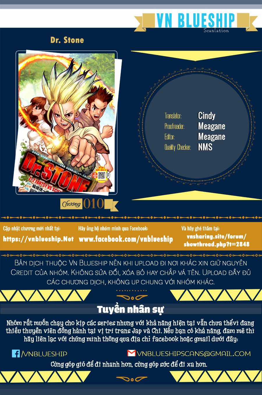 Dr.stone - Chapter 10 - Trang 1