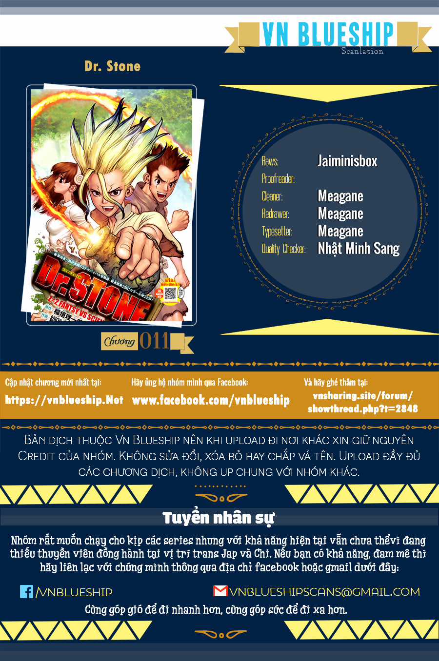 Dr.stone - Chapter 11 - Trang 1