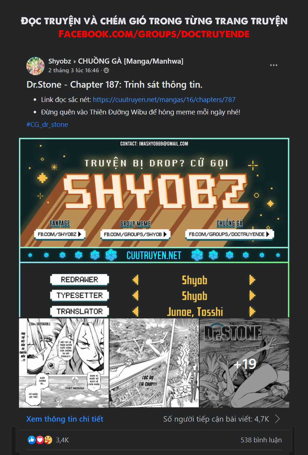 Dr.stone - Chapter 185 - Trang 13