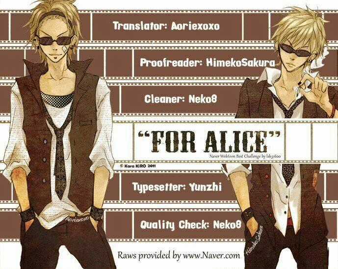 For Alice - Chapter 0.5 - Trang 1