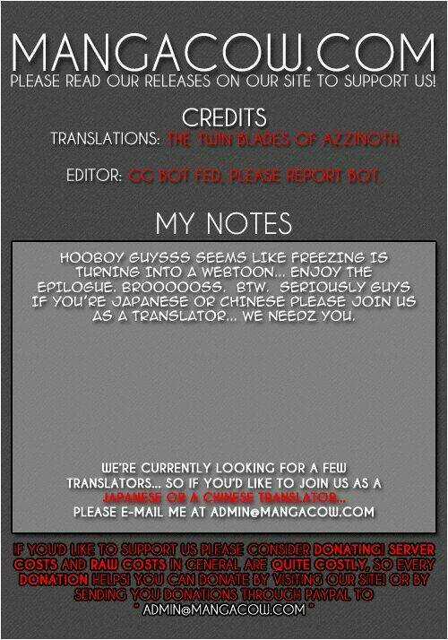 Freezing - Second Season - Chapter 1 - Trang 1