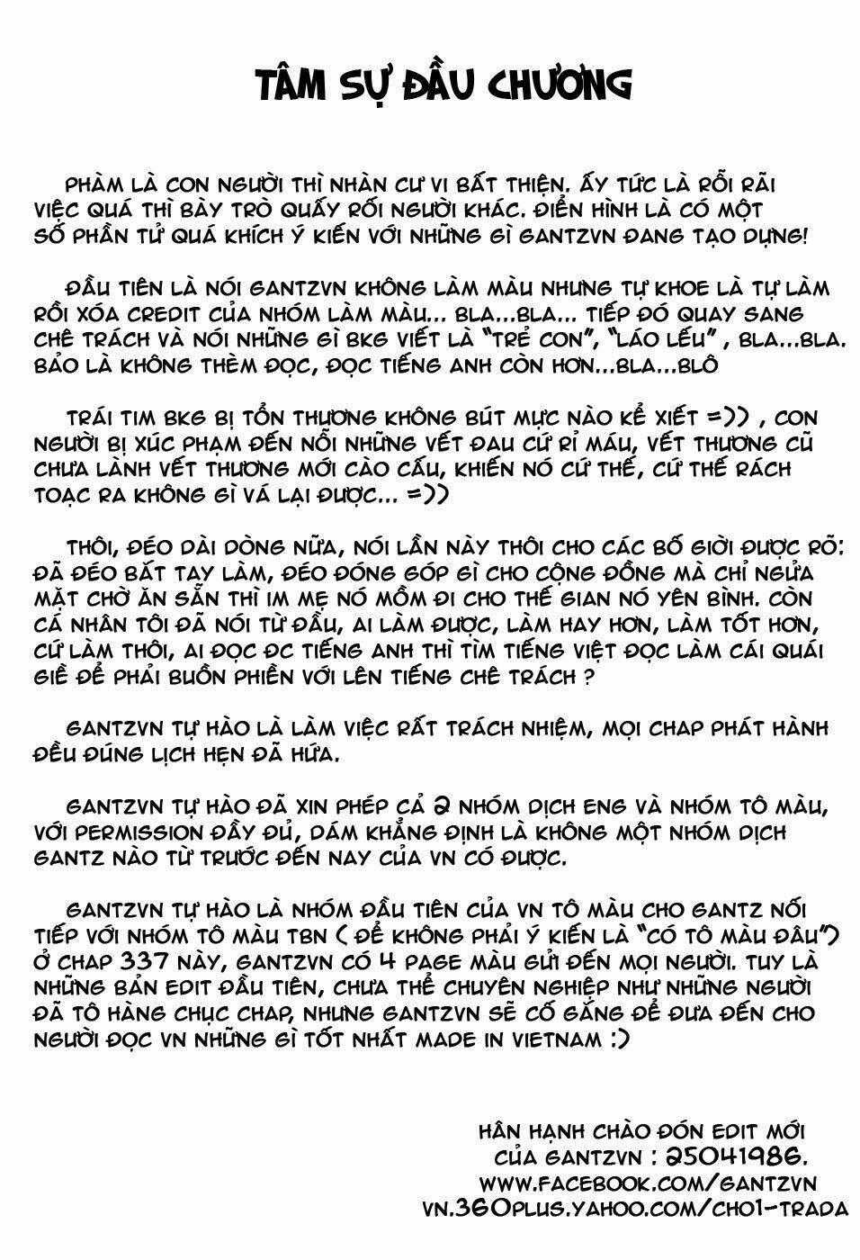 Gantz - Chapter 337 - Trang 1