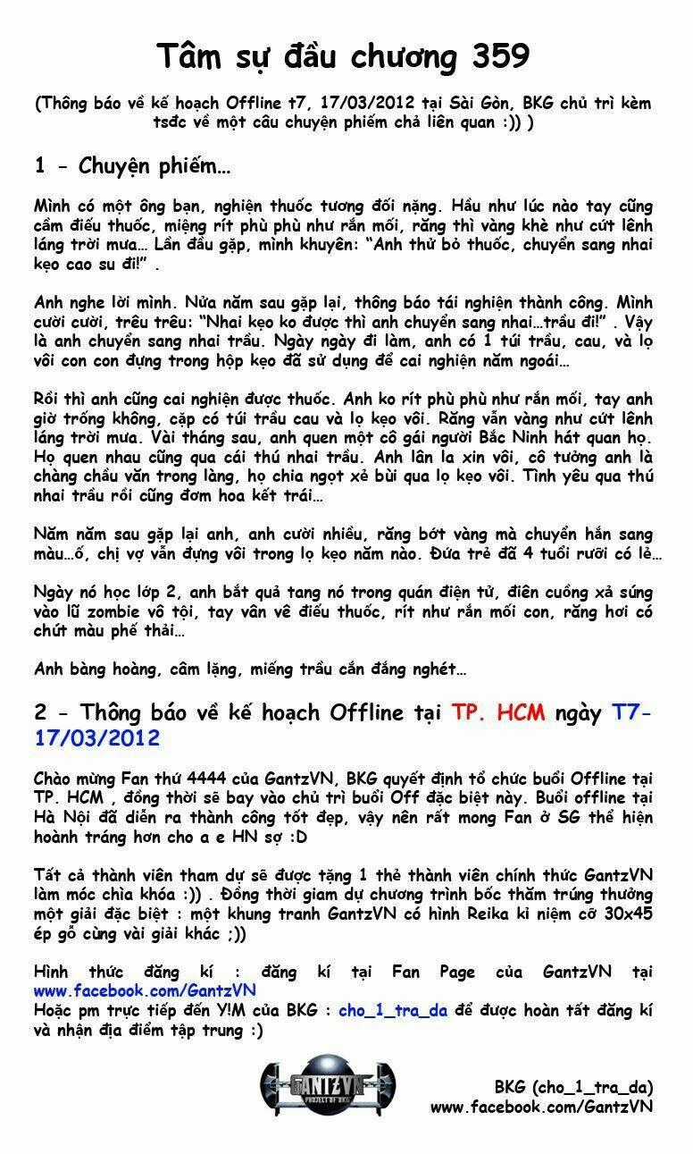 Gantz - Chapter 359 - Trang 1