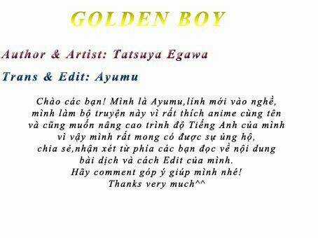 Golden Boy - Chapter 3 - Trang 1