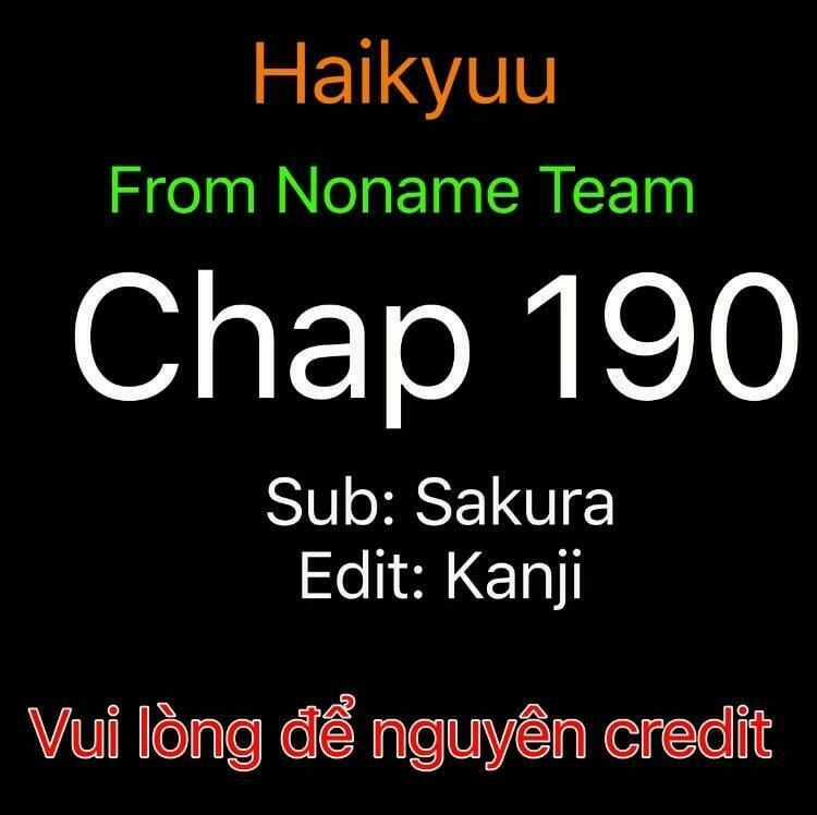 Haikyuu - Chapter 190 - Trang 1