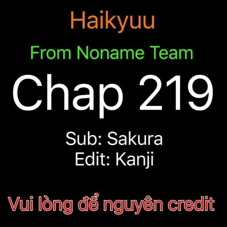 Haikyuu - Chapter 219 - Trang 1