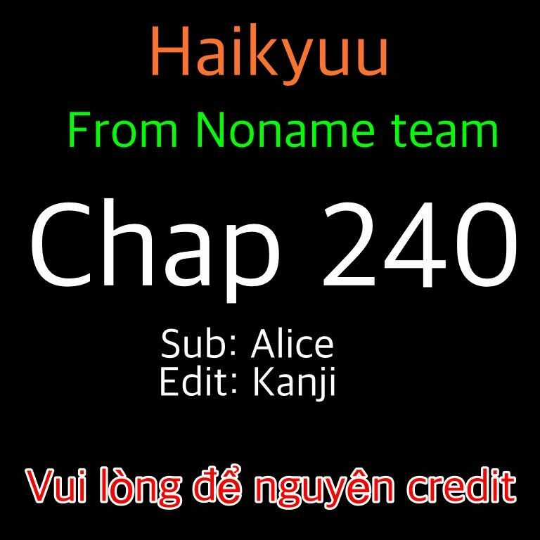 Haikyuu - Chapter 240 - Trang 1