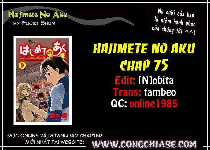 Hajimete No Aku - Chapter 75 - Trang 19
