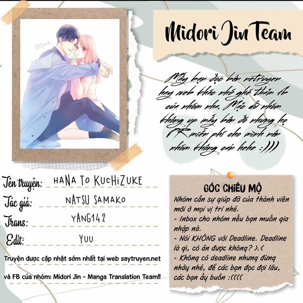 Hana To Kuchizuke. - Chapter 13 - Trang 3