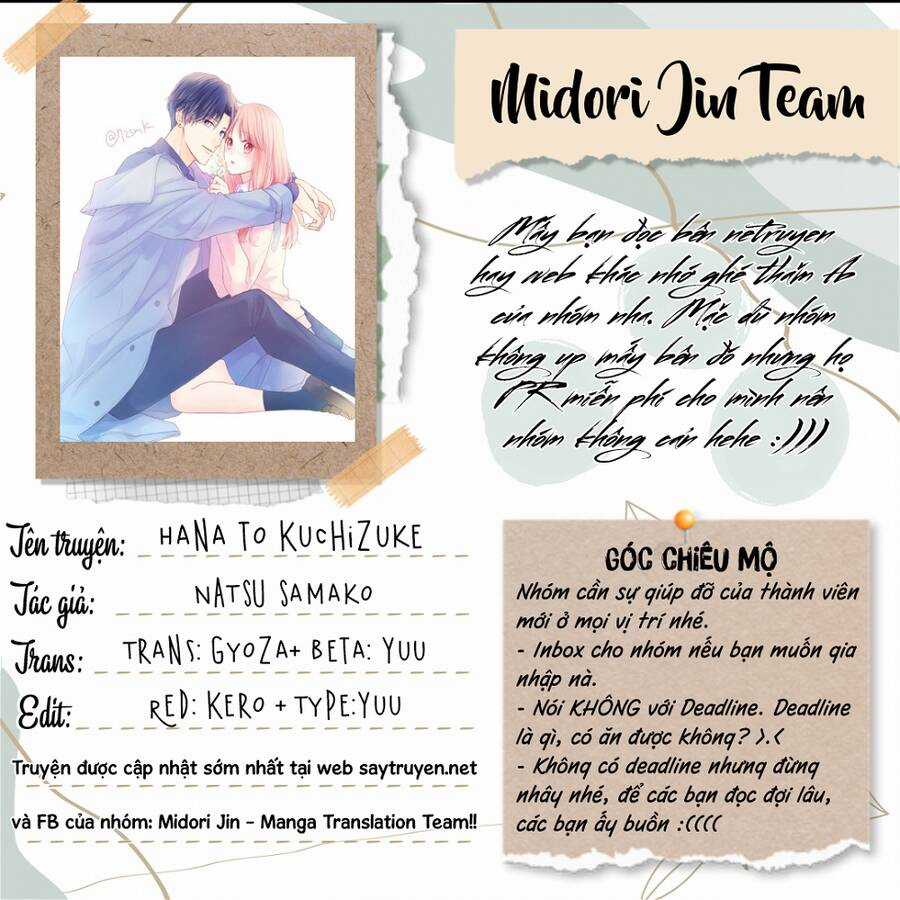 Hana To Kuchizuke. - Chapter 22 - Trang 2