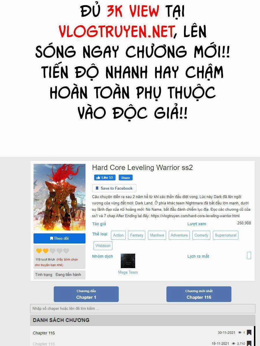 Hard Core Leveling Warrior Ss2 - Chapter 116 - Trang 118