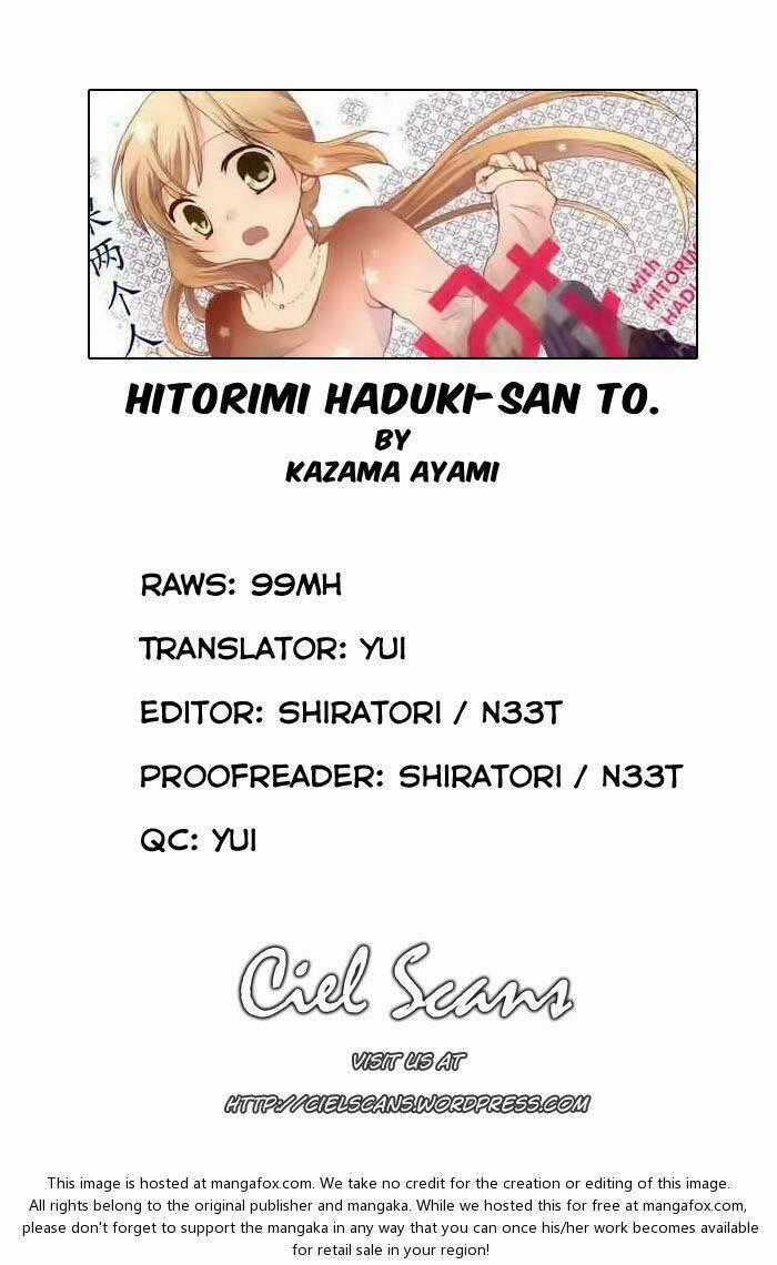 Hitorimi Haduki-san to - Chapter 2 - Trang 1