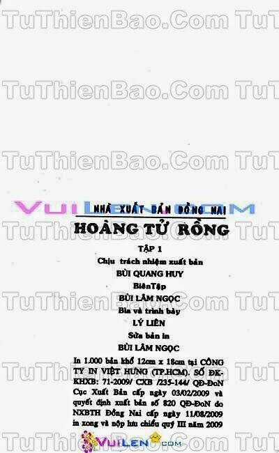 Hoàng Tử Rồng - Chapter 1 - Trang 3