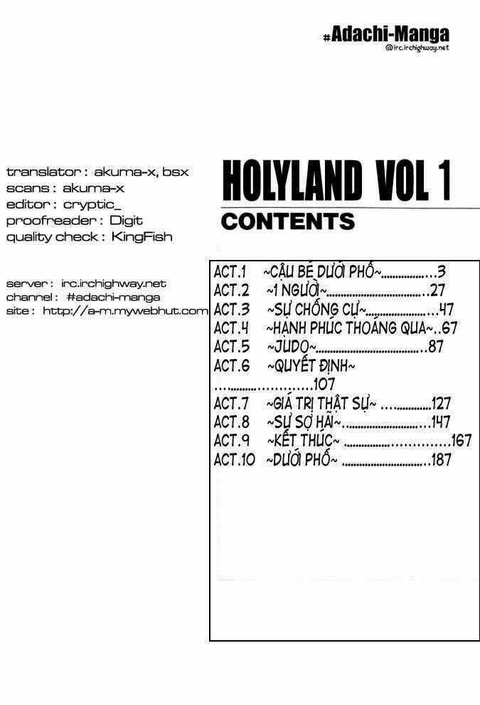 Holyland - Chapter 1 - Trang 2