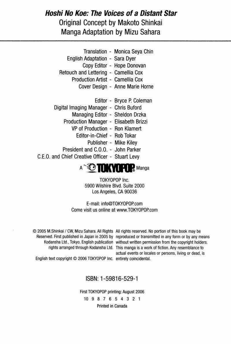 Hoshi No Koe - Chapter 1 - Trang 10