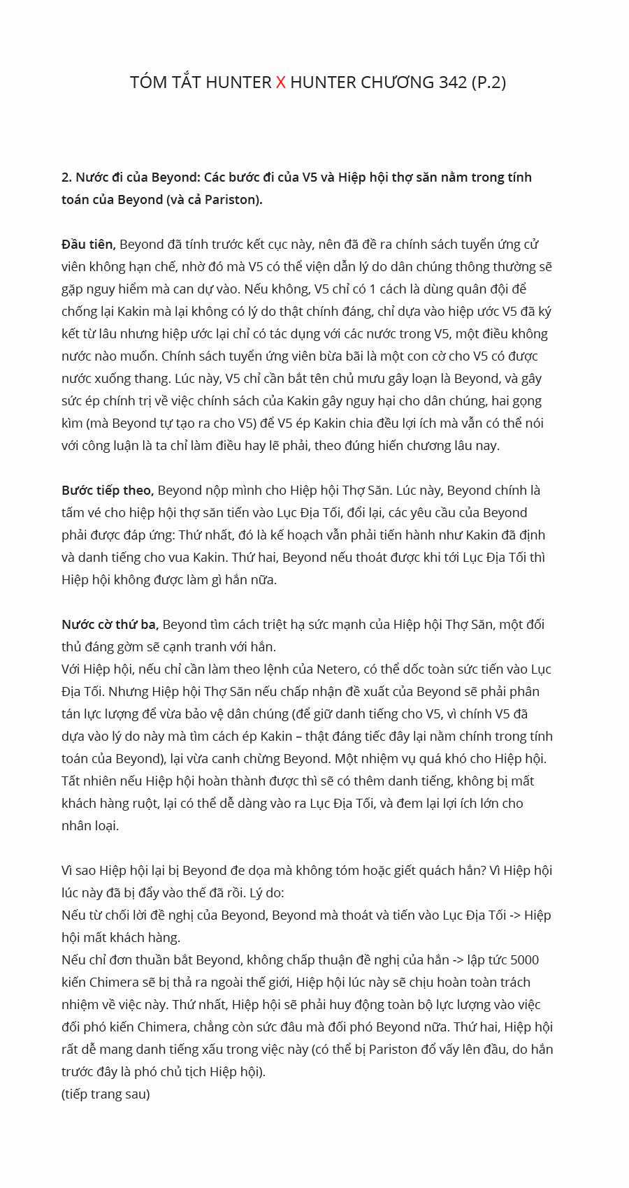 HUNTER X HUNTER - Chapter 343 - Trang 4